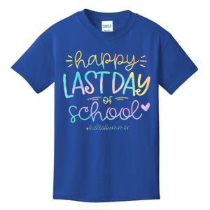 Happy Last Day Of School Hello Summer Students And Teachers Kids T-Shirt