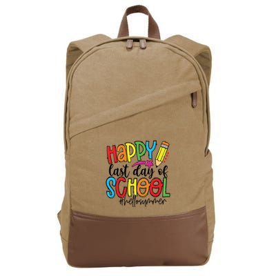 Happy Last Day Of School Teacher Student Graduation Gifts Cotton Canvas Backpack