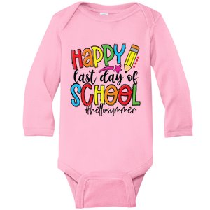 Happy Last Day Of School Teacher Student Graduation Gifts Baby Long Sleeve Bodysuit