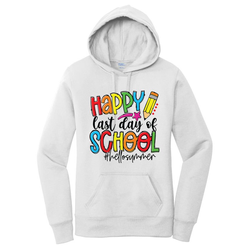 Happy Last Day Of School Teacher Student Graduation Gifts Women's Pullover Hoodie