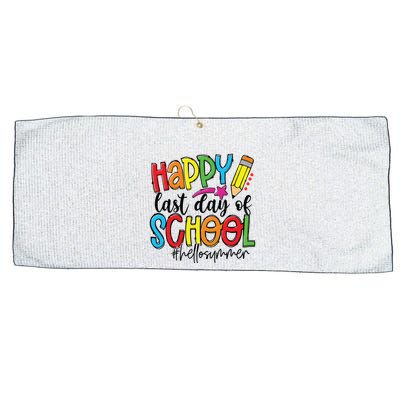 Happy Last Day Of School Teacher Student Graduation Gifts Large Microfiber Waffle Golf Towel