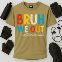 Happy Last Day Of School Summer Bruh We Out Teacher Aide Cooling Performance Crew T-Shirt