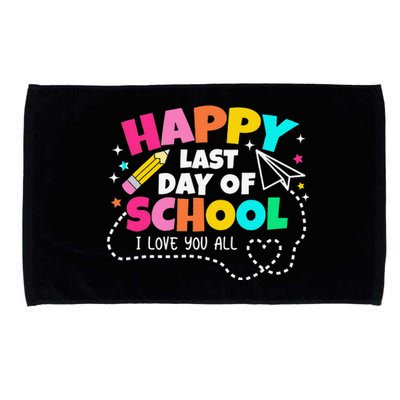 Happy Last Day Of School Field Day Graduation Teachers Microfiber Hand Towel