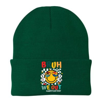 Happy Last Day End Of School Graduation Gift Bruh We Out Knit Cap Winter Beanie