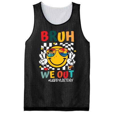 Happy Last Day End Of School Graduation Gift Bruh We Out Mesh Reversible Basketball Jersey Tank