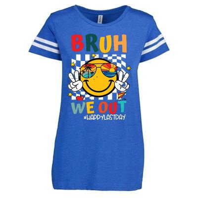 Happy Last Day End Of School Graduation Gift Bruh We Out Enza Ladies Jersey Football T-Shirt