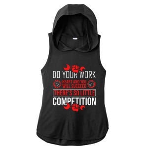 Happy Labor Day 2024 Motivational Quote Ladies PosiCharge Tri-Blend Wicking Draft Hoodie Tank