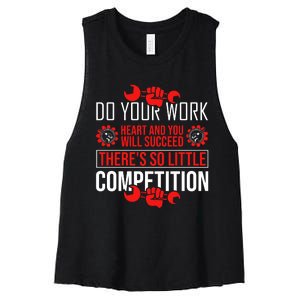 Happy Labor Day 2024 Motivational Quote Women's Racerback Cropped Tank