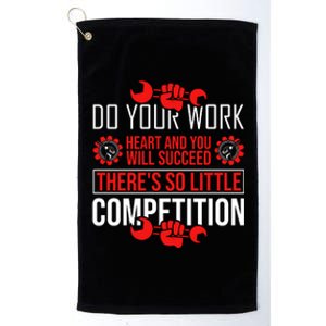 Happy Labor Day 2024 Motivational Quote Platinum Collection Golf Towel