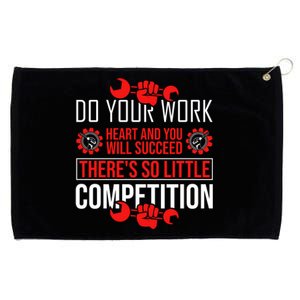 Happy Labor Day 2024 Motivational Quote Grommeted Golf Towel