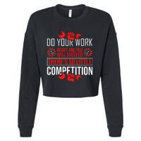 Happy Labor Day 2024 Motivational Quote Cropped Pullover Crew