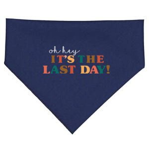 Happy Last Day Of School Tee For Teachers Student USA-Made Doggie Bandana