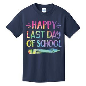 Happy Last Day Of School Tie Dye Cool Teacher Hello Summer Kids T-Shirt