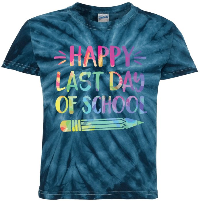 Happy Last Day Of School Tie Dye Cool Teacher Hello Summer Kids Tie-Dye T-Shirt