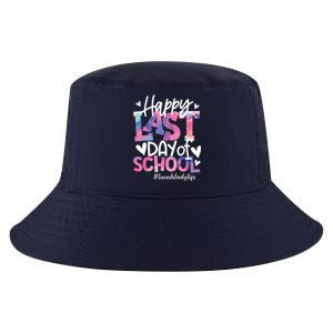 Happy Last Day Of School Tie Dye Lunch Lady Life Summer Gift Cool Comfort Performance Bucket Hat