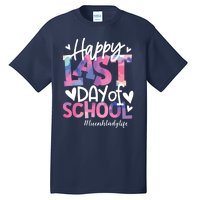 Happy Last Day Of School Tie Dye Lunch Lady Life Summer Gift Tall T-Shirt