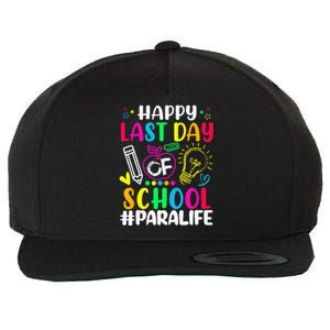 Happy Last Day Of School Para Life Teacher Lover Summer Wool Snapback Cap