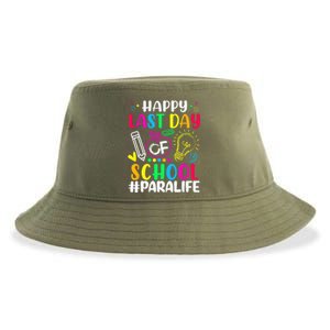 Happy Last Day Of School Para Life Teacher Lover Summer Sustainable Bucket Hat