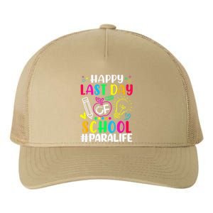 Happy Last Day Of School Para Life Teacher Lover Summer Yupoong Adult 5-Panel Trucker Hat