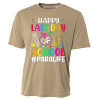 Happy Last Day Of School Para Life Teacher Lover Summer Cooling Performance Crew T-Shirt