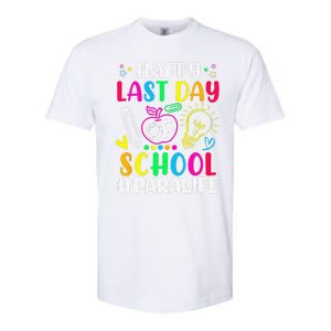 Happy Last Day Of School Para Life Teacher Lover Summer Softstyle CVC T-Shirt