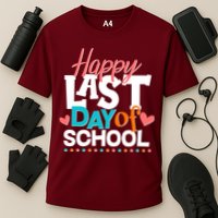 Happy Last Day Of School Cooling Performance Crew T-Shirt