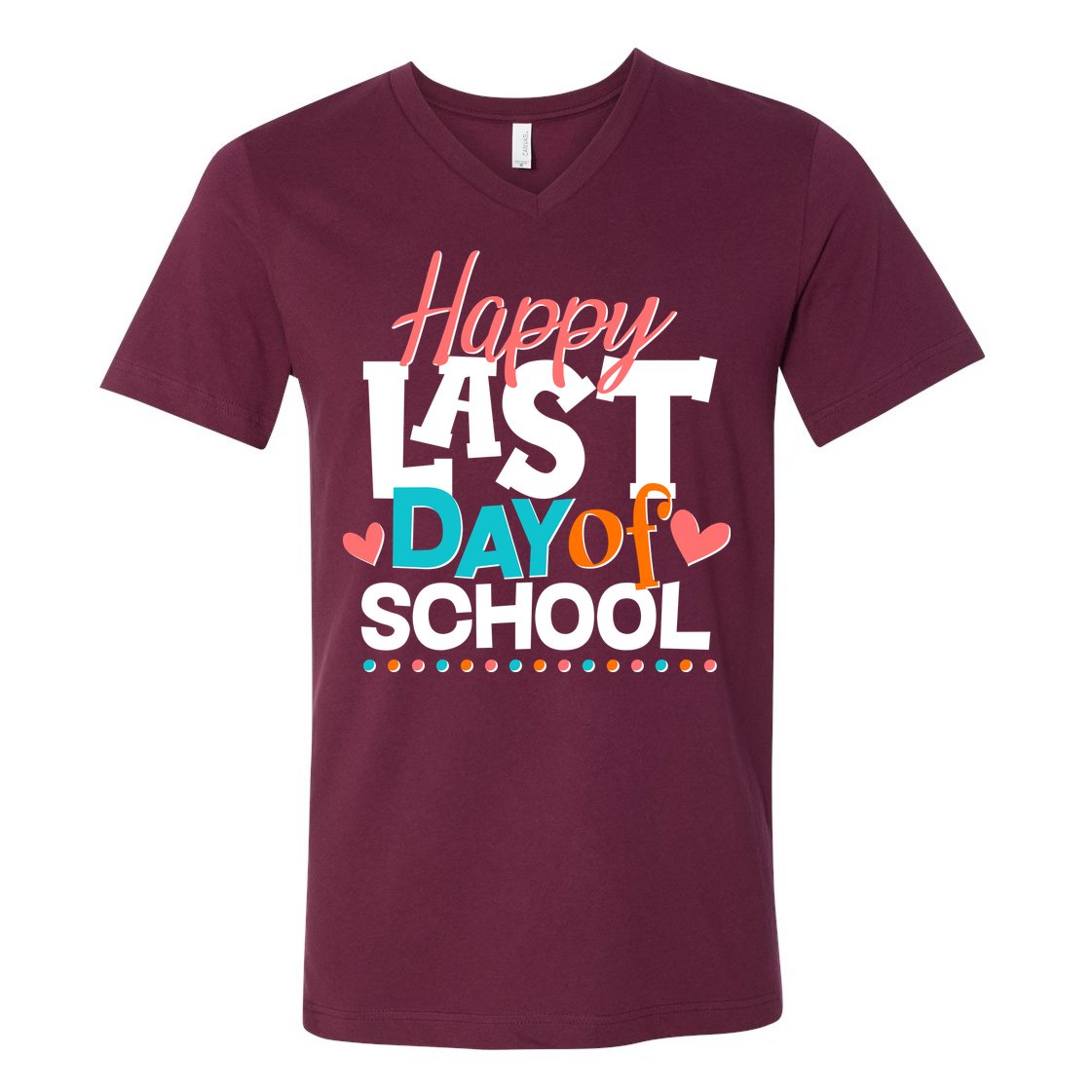 Happy Last Day Of School V-Neck T-Shirt