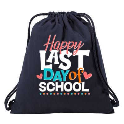 Happy Last Day Of School Drawstring Bag