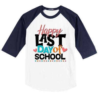 Happy Last Day Of School Baseball Sleeve Shirt