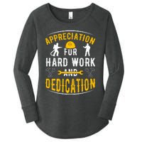 Happy Labour Day 2024 Appreciation For Hard Work And Dedication Women's Perfect Tri Tunic Long Sleeve Shirt