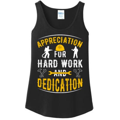 Happy Labour Day 2024 Appreciation For Hard Work And Dedication Ladies Essential Tank