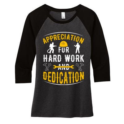 Happy Labour Day 2024 Appreciation For Hard Work And Dedication Women's Tri-Blend 3/4-Sleeve Raglan Shirt