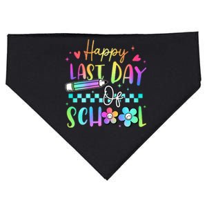 Happy Last Day Of School Teacher USA-Made Doggie Bandana