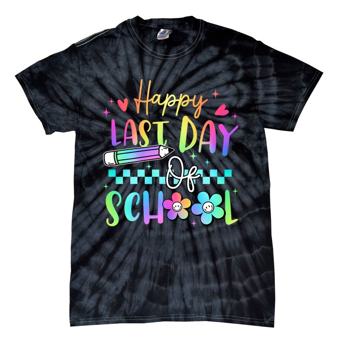 Happy Last Day Of School Teacher Tie-Dye T-Shirt