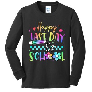 Happy Last Day Of School Teacher Kids Long Sleeve Shirt