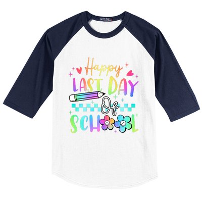 Happy Last Day Of School Teacher Baseball Sleeve Shirt