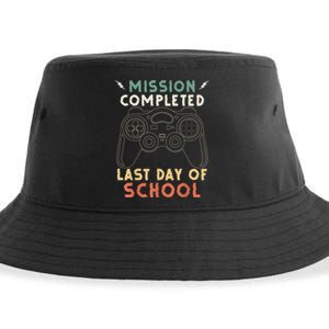 Happy Last Day Of School Gamer End Of The School Year Gaming Sustainable Bucket Hat