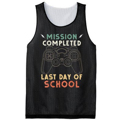 Happy Last Day Of School Gamer End Of The School Year Gaming Mesh Reversible Basketball Jersey Tank