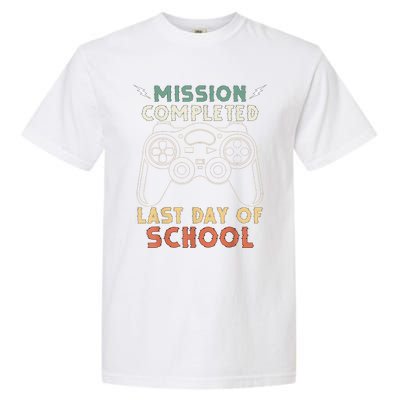 Happy Last Day Of School Gamer End Of The School Year Gaming Garment-Dyed Heavyweight T-Shirt