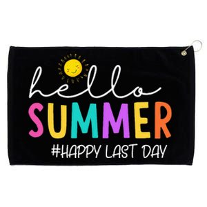 Happy Last Day Of School Teacher Student Grommeted Golf Towel