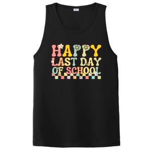 Happy Last Day Of School Teacher Grad Hello Summer Gift PosiCharge Competitor Tank