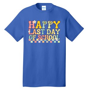 Happy Last Day Of School Teacher Grad Hello Summer Gift Tall T-Shirt