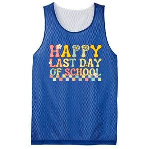 Happy Last Day Of School Teacher Grad Hello Summer Gift Mesh Reversible Basketball Jersey Tank