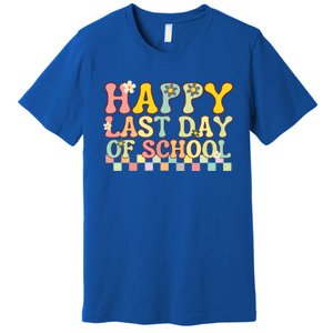 Happy Last Day Of School Teacher Grad Hello Summer Gift Premium T-Shirt