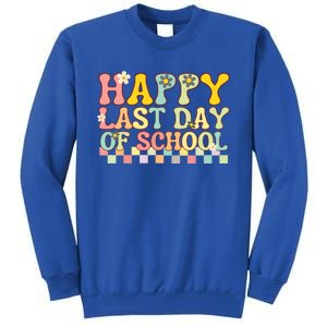 Happy Last Day Of School Teacher Grad Hello Summer Gift Tall Sweatshirt