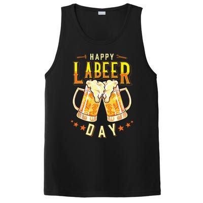 Happy Labeer Day Funny Labor Day PosiCharge Competitor Tank