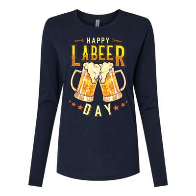 Happy Labeer Day Funny Labor Day Womens Cotton Relaxed Long Sleeve T-Shirt