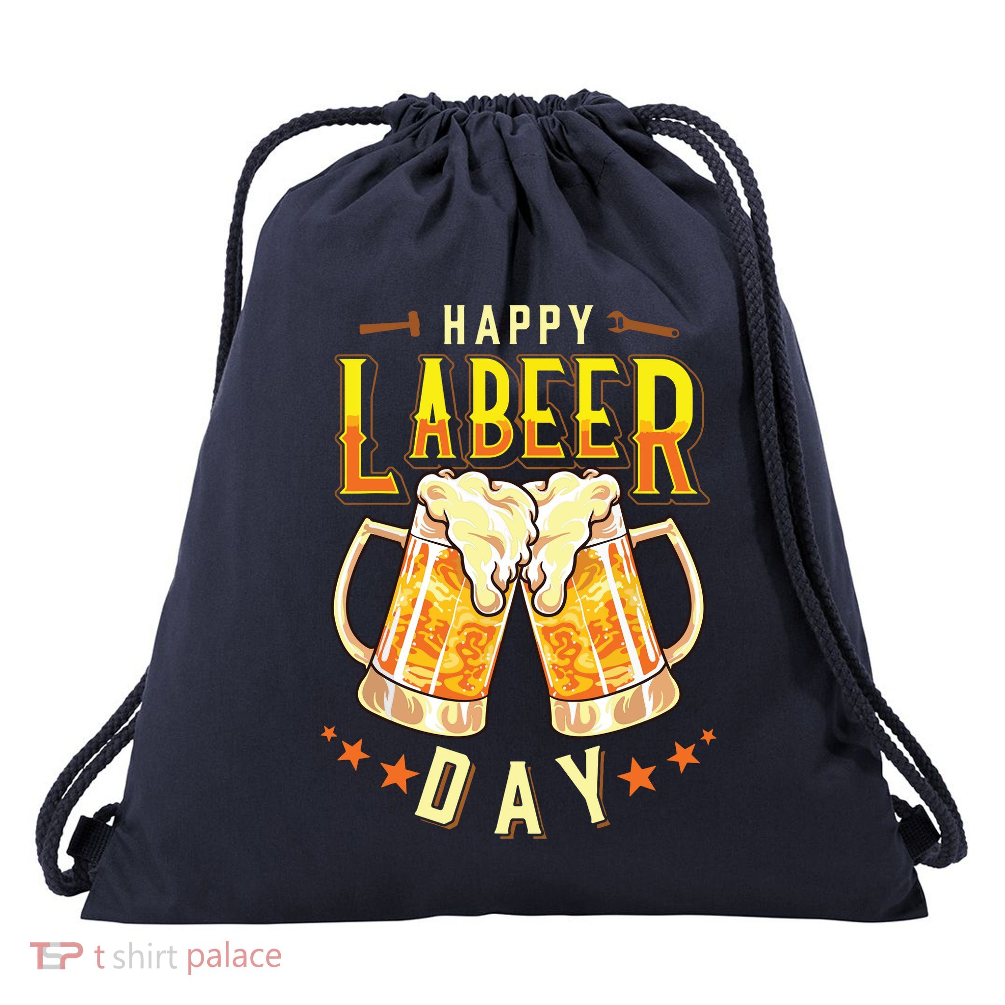 Happy Labeer Day Funny Labor Day Drawstring Bag