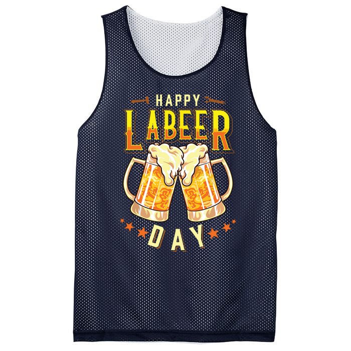 Happy Labeer Day Funny Labor Day Mesh Reversible Basketball Jersey Tank