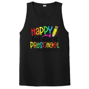 Happy Last Day Of School Preschool Teacher Hello Summer PosiCharge Competitor Tank